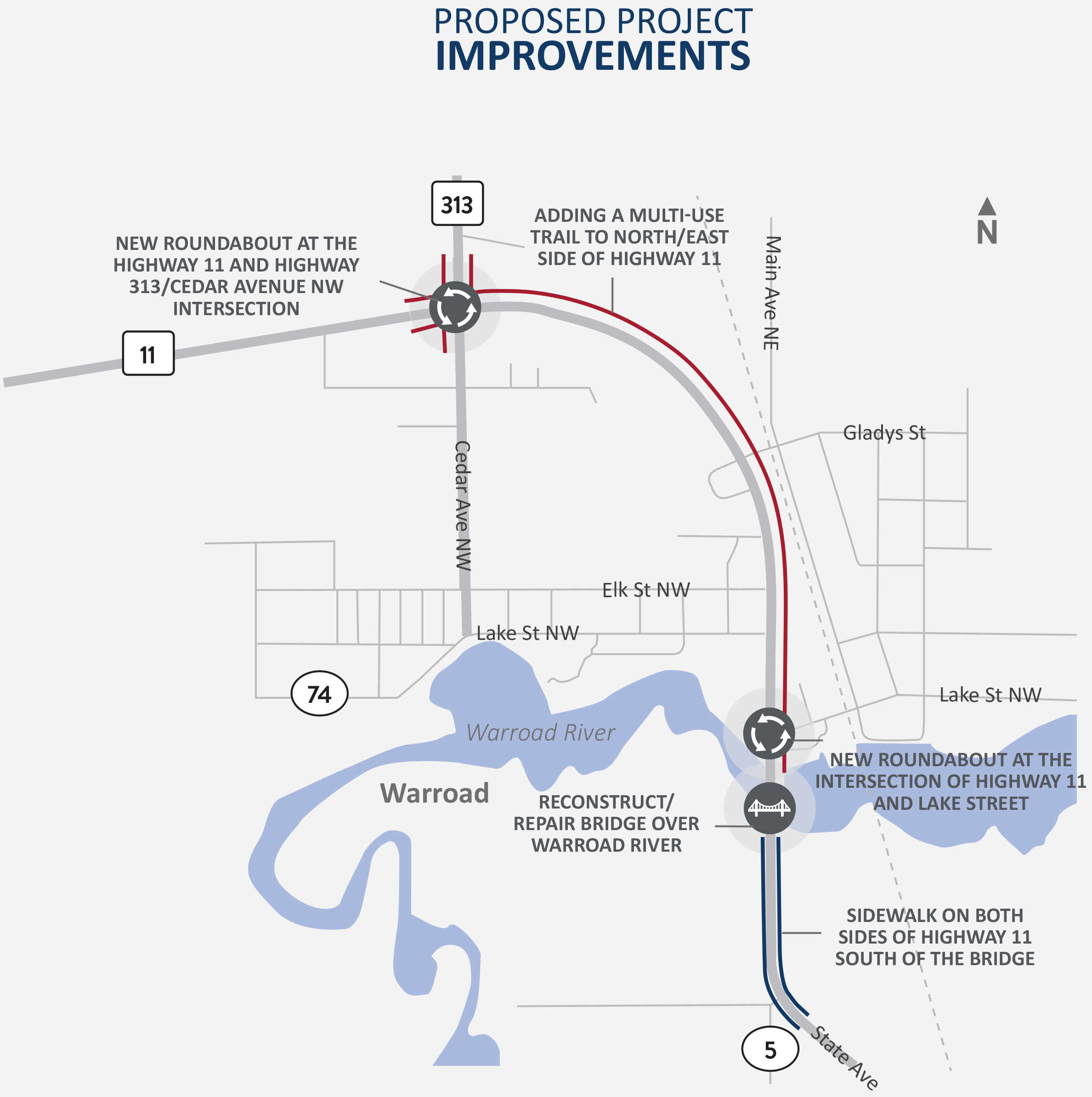 Highway 11 project map